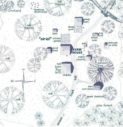 Plan of a Landais airial