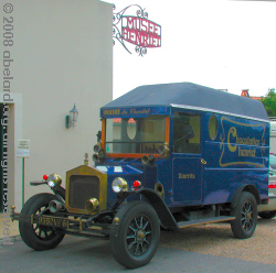 Delivery van for the Henriet Company, who owns the Biarritz cChocolate Museum