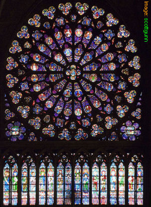 South rose window, Notre-Dame cathedral