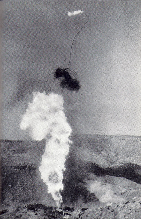 A well-head blowing off its cap in Persia