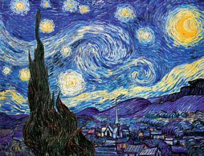The Starry Night by Vincent van Gogh, 1889