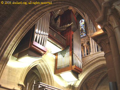 Part of the new organ, Lausanne cathedral