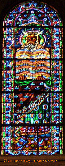 Some of the twentieth-century glass, Lausanne cathedral