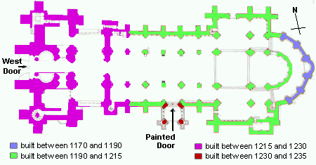 Plan of Cathedrale Notre Dame de Lausanne