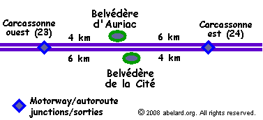 sketch map locating the Poey de Lascar aire, A64