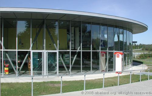 Main building at the Pic du Midi aire with cafeteria and cinema.