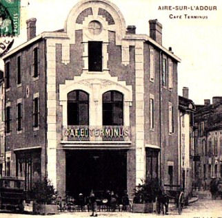 From a postcard of the Café Terminus - the local stop for the steam tram.