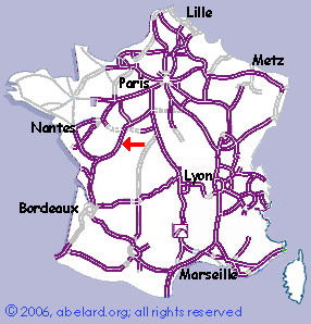 sketch map indicating futuroscope