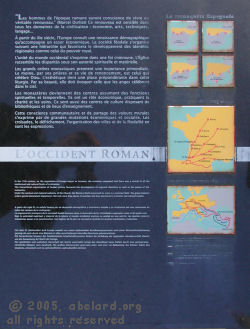 Descriptive panel with maps at Lozay motorway aire, A10