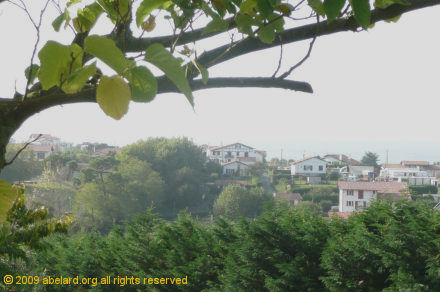 View from Bidart aire towards the Atlantic Ocean