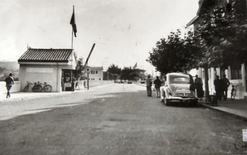 The Franco-Spanish frontier near Hendaye, c. 1940s