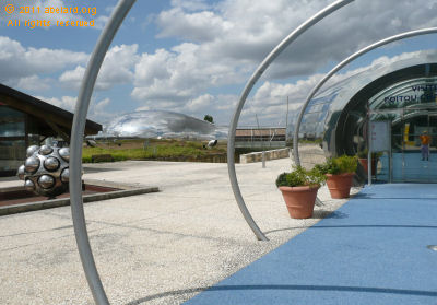 general view, display tunnel, aire du Poitou-Charente