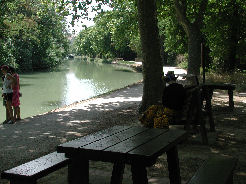 The Canal du Midi at  Renneville aire.