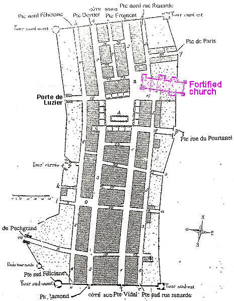 Street plan of Beaumont