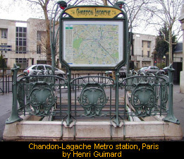 Paris Metro staion by Henri Guimard