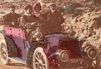 Motor touring on the coast road at Nice.