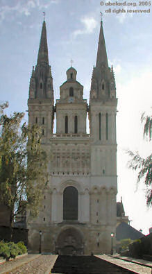 West facade of St Maurice's cathedral, Angers