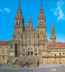 Baroque cathedral, (Santiago de Compostela, NW Spain)