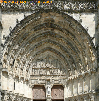 Bazas cathedral, west portal