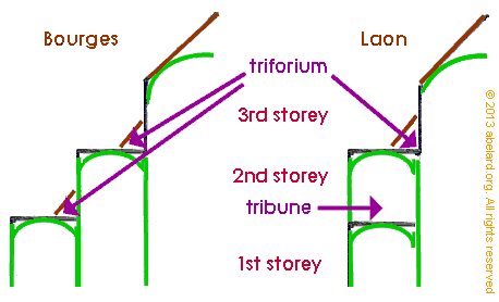 Showing trifriums and tribunes