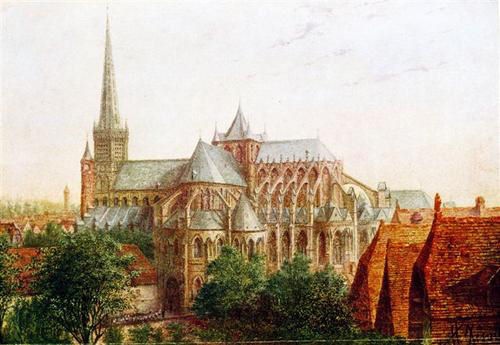 11th century cathedral of Cambrai