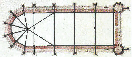 Drawing by Lassus of reinforcing bars
