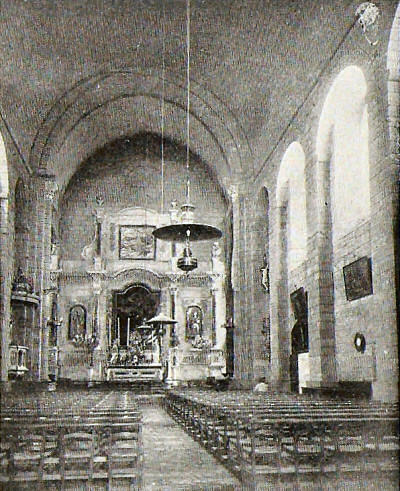 Interior of Agde cathedral. Photo by Rose