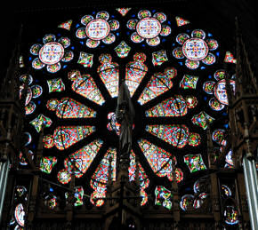 West rose window