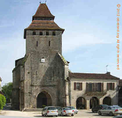Fortified church at La Bastide d'Armagnac
