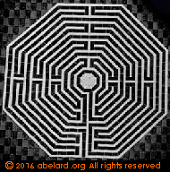 Amiens labyrinth drawn by Jules Gailhabaud