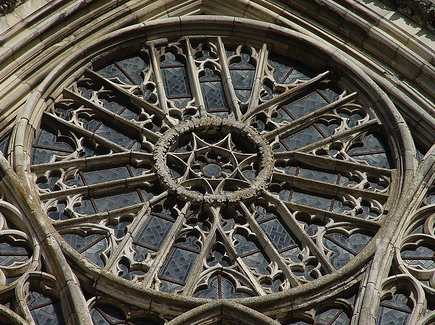 South rose window, Laon cathedral. Image credit:  Andrea Kirkby