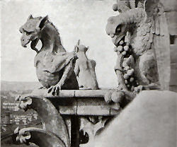 Grotesques on Notre-Dame de Paris