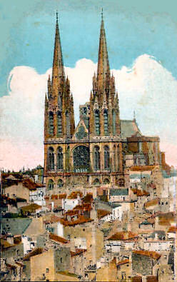West front, Notre Dame cathedral, Clermont-Ferrand
