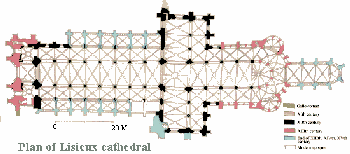 Plan of Lisieux cathedral