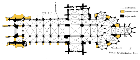 Floor plan of Sees cathedral