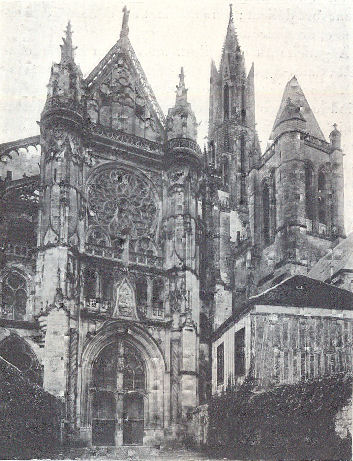 North facade of Senlis catedral