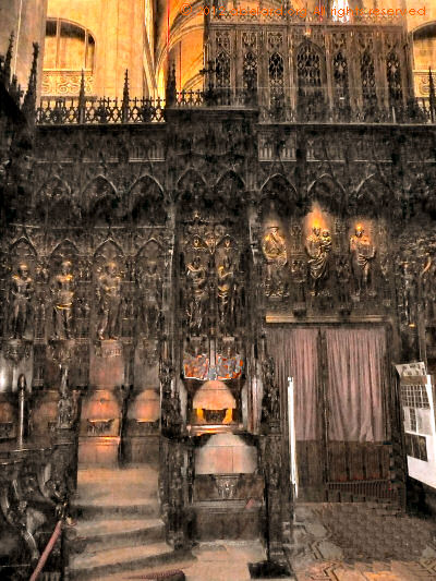 Carvings in the Auch cathedral choir