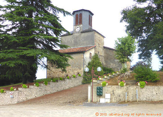 Lencouacq church, west facade