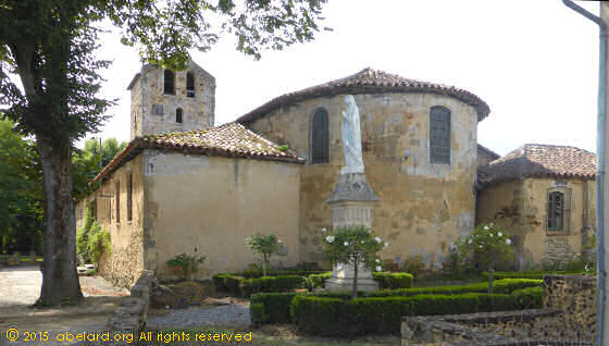 Saint Loubouer church, viewed from the east