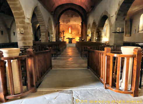 The interior of Saint Vincent Church, Tarnos