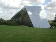 Glass block building at Futuroscope