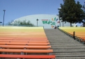 Seating for outdoors shows at Futuroscope