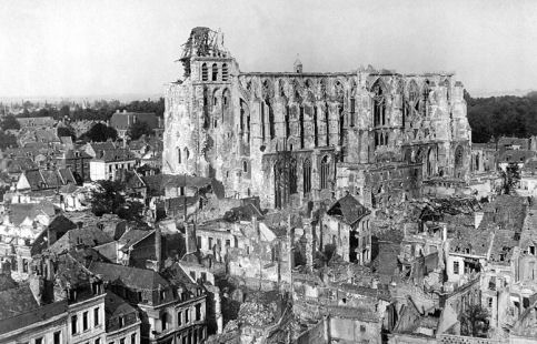 Quentin, la Basilique, after 14 October 1918