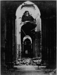 Ruins of Saint Quentin cathedral interior