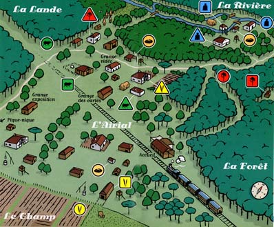 Plan of the Marqueze Eco-Museum, near Sabres