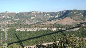 shadow of the Viaduc on the Tarn valley