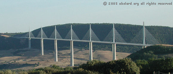 the Viaduc de Millau, looking south. Image credit: abelard.org