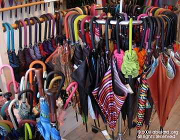 Selection of umbrellas from a recent Piganiol collection.