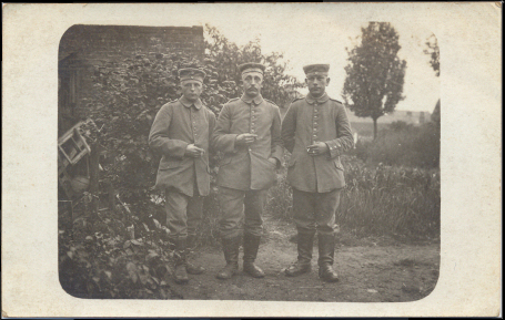 German soldiers on a Real Photo postcard. Pre-1914