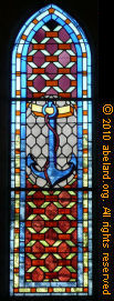 Stained glass in the church at Saint-Georges d’Oleron